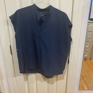 FIGS Rafaela oversized scrub top, night sky